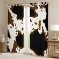 thumbnail image 2 of Homewish Animal Cow Print Blackout Curtains Set of 2 (52x84 Each) for Female Men Adults,Black White Window Curtains,Rustic Farmhouse Curtains and Drapes,Lightweight Room Decor, 2 of 6