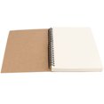 thumbnail image 3 of KINJOEK 20 Pack A5 Spiral Sketch Book, Kraft Cover Sketch Pad, Spiral Blank Notebook, 60 Sheets / 120 Pages, 3 of 6