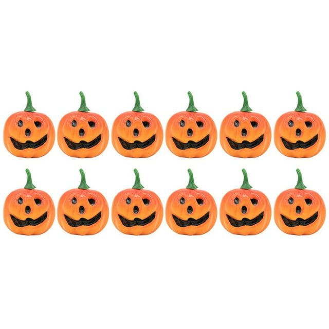 ZAXARRA Artificial Pumpkins Halloween Decorations Scary Smiling Face Simulation Foam Pumpkins for Halloween Home Decorations