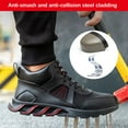 thumbnail image 4 of Work Shoes Men's Safety Shoes Breathable Slip Resistant Lightweight Steel Toe Shoes Antishock Anti-Smashing 5.5-11.5, 4 of 7