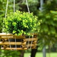 thumbnail image 3 of MixMart 8PC Artificial Outdoor Flowers Spring Greenery Outdoor Plants Artificial UV Resistant for Porch&Garden(Light Green), 3 of 6