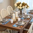 thumbnail image 6 of Placemats Set of 4 / 6, Vibrant Field Of Blossoms Placemats for Dining Table Indoor/Outdoors Heat Resistant Washable Placemats 18" x 12", 6 of 8