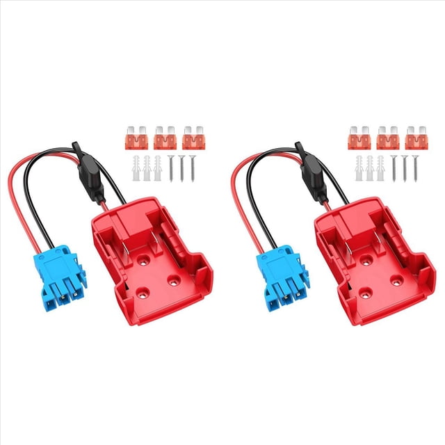 2X Adaptador para BateríA con Conector de Mazo de Cables, Cable de 12 AWG con Fusible de 40 una para Peg-Perego