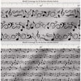 thumbnail image 2 of Soimoi Gray Cotton Cambric Fabric Notes Musical Instrument Printed Craft Fabric by the Yard 56 Inch Wide, 2 of 7