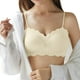 thumbnail image 1 of Gibobby Brasier deportivo para mujer Mujeres sin anillo de Francés Sexy espalda abierta espalda Sujetador en forma de U Verano Ultra Thin Bud Bra Ropa interior(Blanco,G), 1 of 5