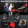 Joyracer 4x4 24V Kids Ride on ATV with 2 Seater, 4Wheeler Quad