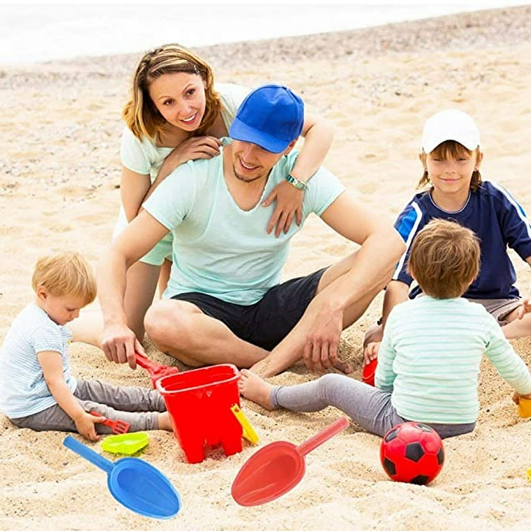4 Pcs Jumbo Beach Shovels Toys Large 14 Inch Sand Scoops for Kids Heavy Duty Beach Spade Sandbox Toy Table Kit Big Sand Shovel for Adults Garden Tool for Digging Gardening Tools