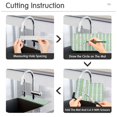 thumbnail image 5 of Yayeee Faucet Mat for Kitchen Sink 30" Diatomite Long Splash Guard Pad, Green Stripe Pattern, 2 Pack, 5 of 7
