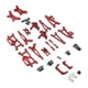 thumbnail image 1 of Kits de actualización de metal para coche RC 1:14, brazos oscilantes, placa amortiguadora, copas de dirección para Rojo, 1 of 9