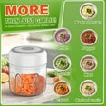 thumbnail image 5 of Portable USB Electric Chopper – Cordless Mini Food Processor for Garlic, Vegetables, Onions, Meat, Chili, Pepper & Fruit – Multi-Functional Grinder/Mincer, 5 of 7