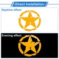 thumbnail image 7 of Unique Bargains Reflective Bumper Decal Yellow Square Pentagram Reflective Car Sticker Personalized Decoration Vehicle Body or Door or Window /Dashboard 1 Pc, 7 of 7