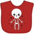 thumbnail image 3 of Inktastic Happy Halloween Spooky Skeleton and Stars Boys or Girls Baby Bib, 3 of 4