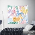thumbnail image 6 of Balery Zebra Colourful Pattern Tapestry 60x51 Inches - Large Wall Hanging Tapestry for Bedroom, Living Room, Dorm Decor - Artistic and Aesthetic Room Decor, 6 of 9