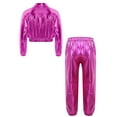 thumbnail image 2 of Doomiva Ensemble de Performance Jazz Moderne pour Garçons et Filles Vêtements de Danse de Rue Hip Hop 2 Pcs Rose Vif 6, 2 of 5