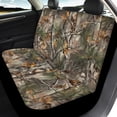 thumbnail image 4 of Pzuqiu Woodland Camouflage Pattern Car Seat Covers 3 Pieces, Front and Rear Seat Cover Set Polyester Interior Accessories Full Set for Truck Trucks most Cars, 4 of 10
