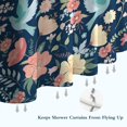 thumbnail image 6 of Pioneer Flower Floral Print Pattern Shower Curtain 72"x72" ,Bathroom Decorative Shower Curtains Set with 12 Hooks,Modern Waterproof Washable Shower Curtain, 6 of 6