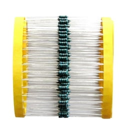 100 Résistances 1W 7.5K Ohm - Axiales, Métal Oxyde, Tolérance 5% - Uxcell