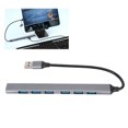 thumbnail image 1 of Hub USB, Plug And Play Adaptateur Hub USB 7 en 1 USB3.0 pour PC, 1 of 8