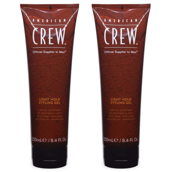 Gel de peinado AMERICAN CREW Classic Light Hold 250 ml (paquete de 2)