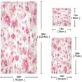 thumbnail image 3 of Coolnut Pink Flowers Bath Towel Set of 3, Highly Absorbent & Soft Bathroom Towels Set Quick Dry Towels Set for Bathroom Spa Beach (1 Bath Towels, 1 Hand Towel, 1 Washcloth) Washcloth Gift, 3 of 7