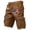 Brown01, variant on 250 Anniversary Usa Men's Stretch Tactical Shorts Water Resistant Ripstop Cargo Shorts Outdoor Lightweight EDC Work Hiking Shorts Light Gray XL