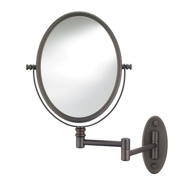 Conair Beaded Oval Wall Mount Mirror in Oil Rubbed Bronze ...