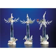 Icy Giftware Icy Crystal Pencil Snowmen Christmas Figurine Decorations - 11" - Set of 3
