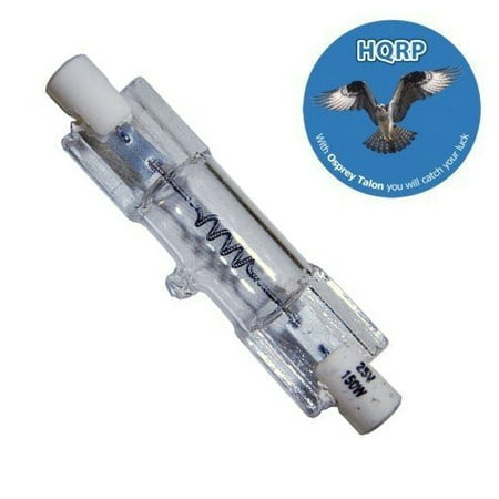 25v Light Bulb - HQRP R7s Base Light Bulb 150W 25V Dental Halogen Lamp for Eiko 15204 Q150T4/CL/25 + HQRP Coaster