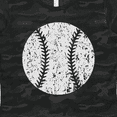 thumbnail image 4 of Inktastic Distressed Baseball in White Women's T-Shirt, 4 of 5