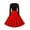Red, variant on 1940s Style Dresses for Women A Line Swing Dress Long Sleeve Round Neck Retro Rockabilly Cocktail Dress Work Dress Tea Dress