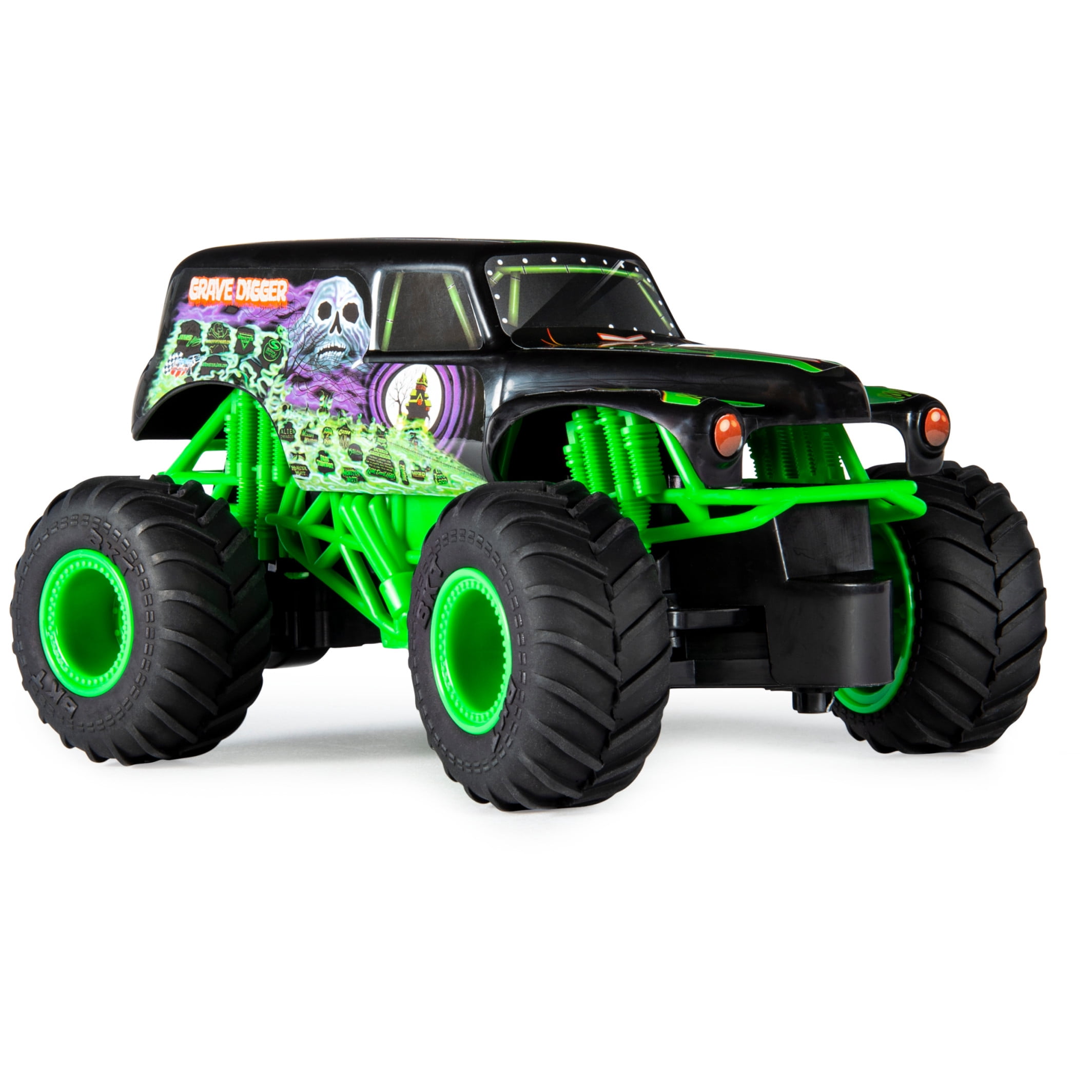 Monster Jam, Official Grave Digger Remote Control Monster Truck, 1:24 Scale, 2.4 GHz, for Ages 4 and up