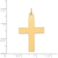 thumbnail image 4 of 14K Yellow Gold Polished Cross Charm (39 X 22) Made In United States c3602, 4 of 5
