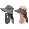 thumbnail image 5 of Sombrero para el sol al aire libre con solapa para el cuello y la cara protección solar a prueba de viento sombrero de cubo de ala ancha para pesca senderismo jardín montañismo, 5 of 5