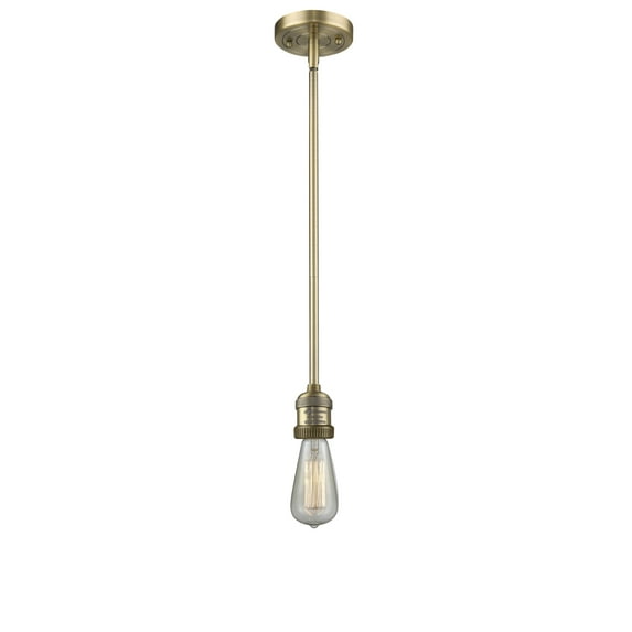 Innovations Lighting 200Nh-S Bare Bulb 1 Light 2" Wide Mini Pendant - Brass