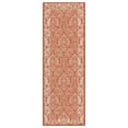 thumbnail image 2 of Safavieh Courtyard Dani Bordered Indoor/Outdoor Runner Rug, Terracotta/Natural, 2'3" x 10', 2 of 12