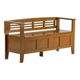 thumbnail image 1 of Simpli Home Adams Wood 48" Contemporary Entryway Bench in Light Avalon Brown, 1 of 6