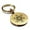 Gold, variant on Stainless Steel Sacred Geometry Metatron's Cube Round Medallion Keychain Circle Ring