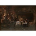 thumbnail image 2 of François Flameng 14x11 Black Ornate Wood Framed Double Matted Museum Art Print Titled: Napoleon in Defeat, 2 of 5