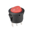 thumbnail image 1 of Interruptor de palanca para barco, interruptor redondo, rojo para barco, coche, marino, 3 pines ON/ON AC 250V/6A 125V/10A, 1 pieza, 1 of 4