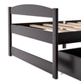 thumbnail image 6 of PORKISS Twin Bed Frame with 2 Storage Drawers, Espresso Twin Size Platform Bed with Wood Slat Support, No Box Spring Needed, Wood Bed Frame for Kids, Teens, Guest Room, 6 of 9