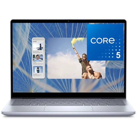 Dell Inspiron 14 7440 2-in-1 Laptop, 14" FHD Touchscreen, Intel Core 5 120U, 16GB DDR5 RAM, 1TB SSD, 1080p Webcam, Backlit Keyboard, Wi-Fi 6, Windows 11 Home - Ice Blue