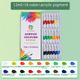 thumbnail image 3 of Juego de pigmentos acrílicos de 12 ml, resistente al agua, para principiantes, pintura al óleo de 12/18/24/36 colores para niños, 3 of 4