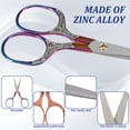 thumbnail image 4 of 18PCS Small Sewing Scissors 5 In Fabric Scissors Incisive Embroidery Vintage Crochet Scissors Set with Protective Sleeve Zinc Alloy Incisive Blade Shear for Sewing Crafting DIY Artwork, 4 of 11