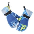 thumbnail image 2 of Kids Waterproof Ski Snowboard Gloves Breathable Thinsulate Lined Winter Cold Weather Gloves for Boys and Girls, 2 of 8