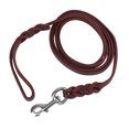 thumbnail image 1 of Pet Dog Leash, Braided Cowhide Leather Lead Rope for Walking Running Training, with Lobster Clasp for Medium Sized Dogs, 1 of 7