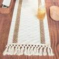 thumbnail image 7 of Mdesiwst Table Runner with Tassels Boho Style Hollow Design Table Cloth for Weddings Parties Rustic Farmhouse Decor, 7 of 7