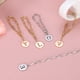 thumbnail image 5 of Uxcell 2 piezas de accesorios de encanto de letras, encanto de cadena redonda para taza, dorado/plata (letra A), 5 of 5