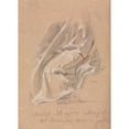 thumbnail image 3 of Francesco Lorenzi 11x14 Black Modern Framed Museum Art Print Titled - Drapery Study with Foot and Inscription (1760), 3 of 5
