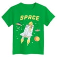 thumbnail image 4 of Gubotare T Shirts for Teen Boys Toddler Boys' Short Sleeve Tees Cotton Casual Graphic Crewneck Summer Top Clothes T-Shirts Sizes 2-3T (Green,2-3 Years), 4 of 4