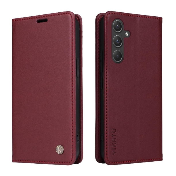 Funda para Samsung Galaxy A55 5G Estuche de Cuero PU Tipo Cartera con Ranuras para Tarjetas y Cierre Magnético